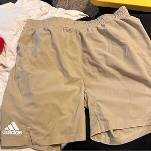 Adidas Beige Performance Shorts